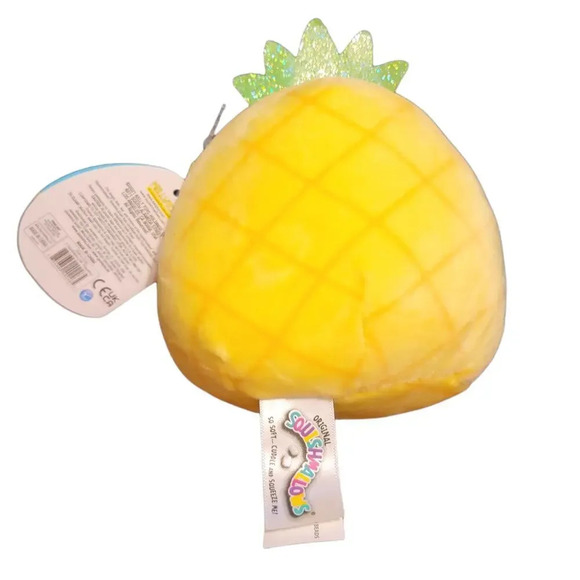 SQUISHMALLOWS Lulu The Bright Yellow Pineapple Small 6 Inch Plush New With Tags - Picture 2 of 10